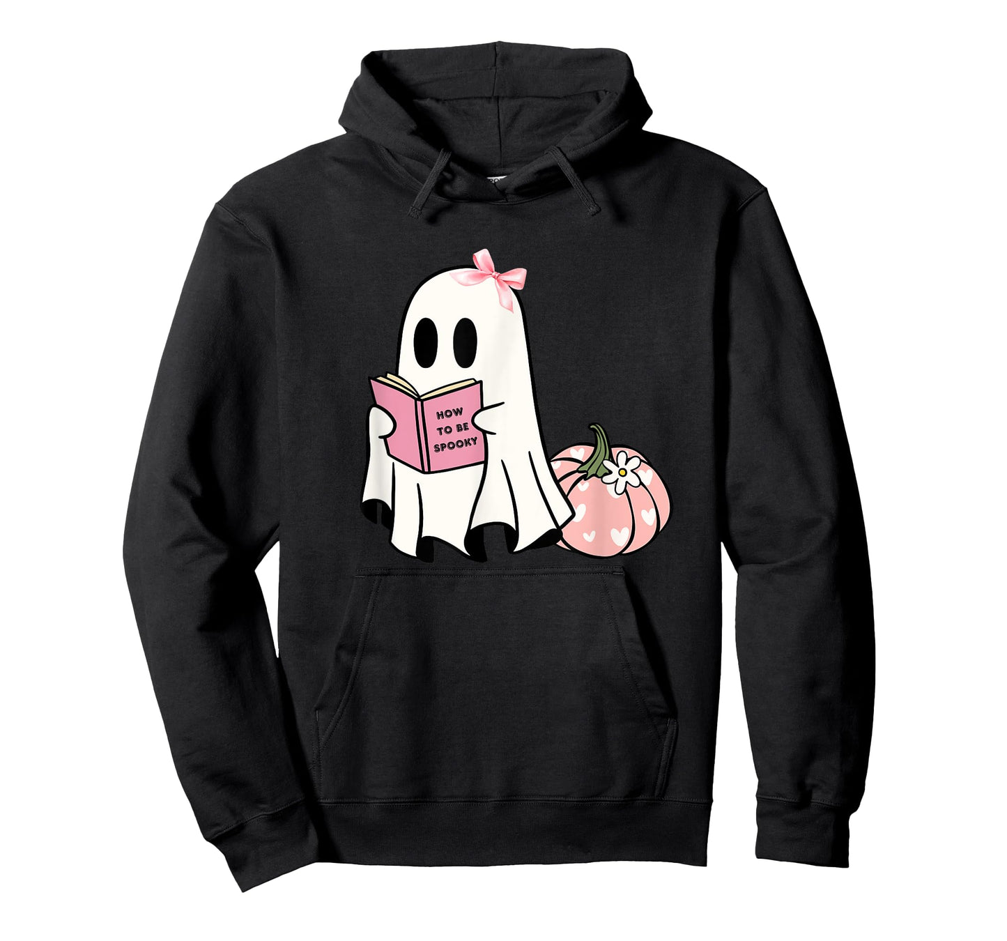Womens Cute Halloween How to Be Spooky Ghost Pumpkin T-Shirt
