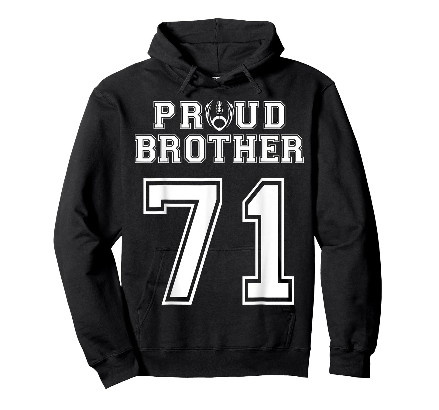 Custom Proud Football Brother Number 71 Personalized For Men T-Shirt
