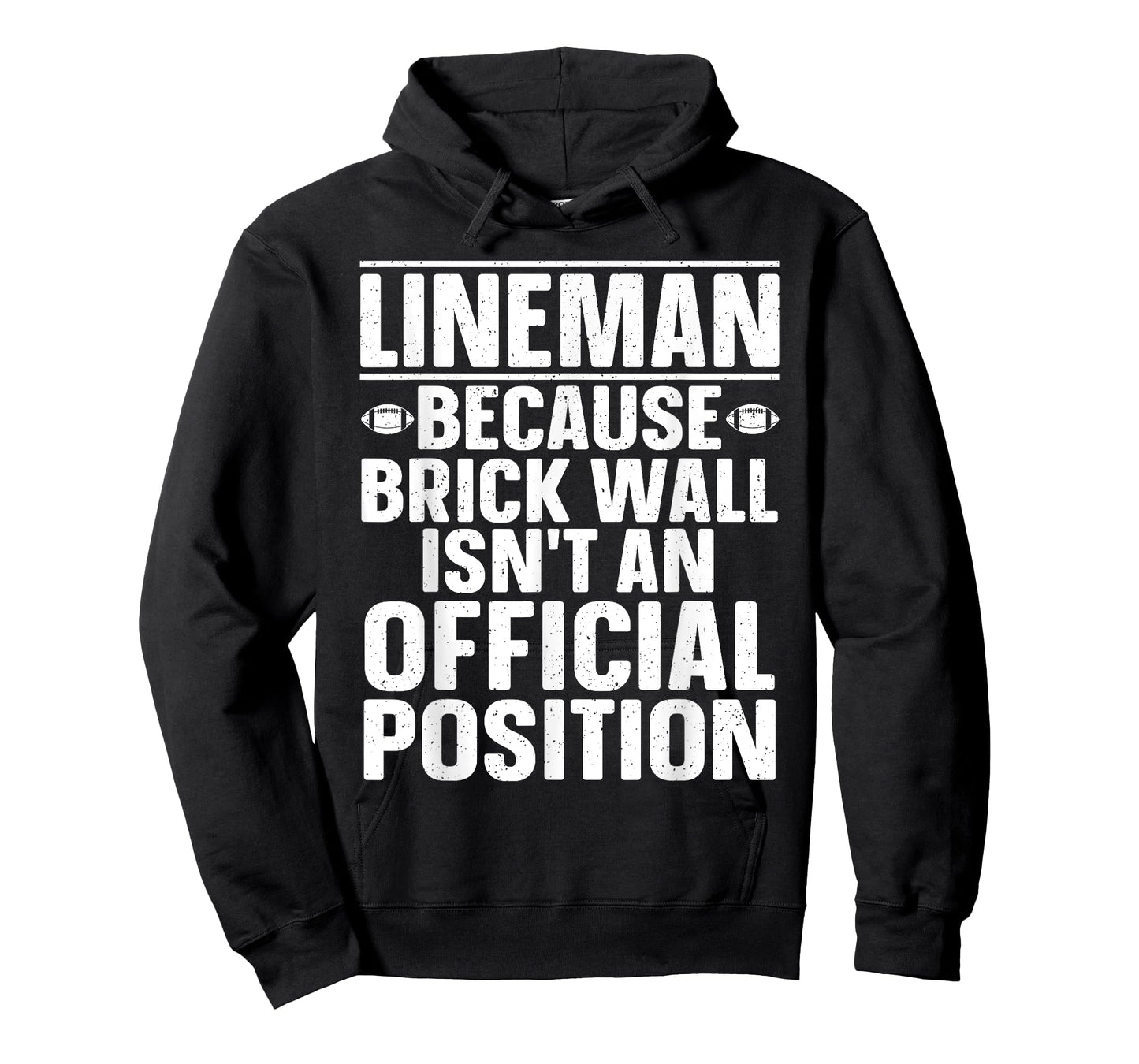 Lineman Football Art For Men Women Football Player Lineman T-Shirt