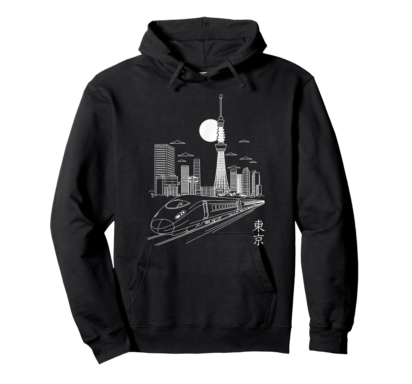 Tokyo Skyline Japan Landmarks Skytree Tokyo Tower Shinkansen T-Shirt