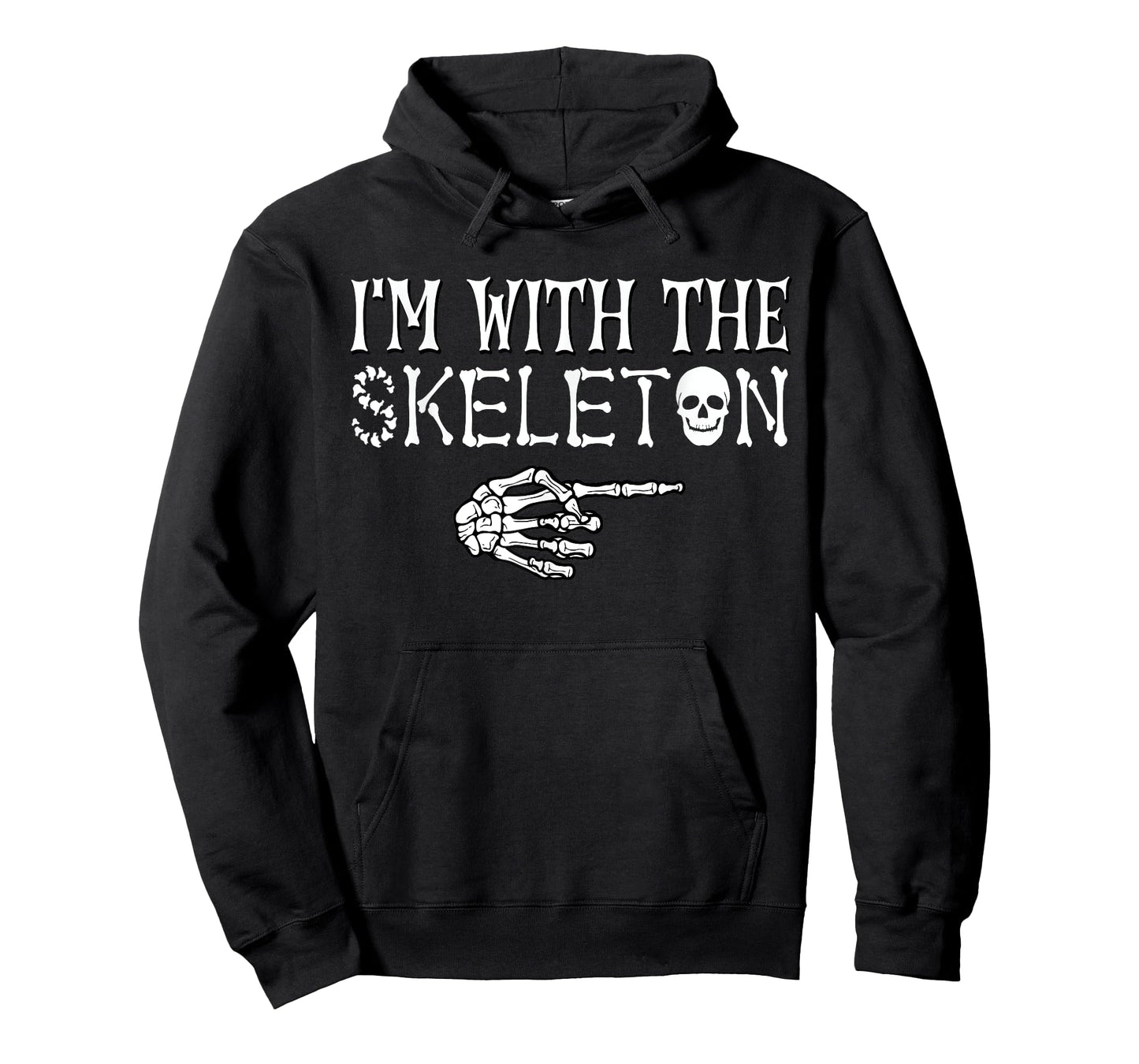 I'm With the Skeleton Halloween Funny Sarcastic Lazy Costume T-Shirt