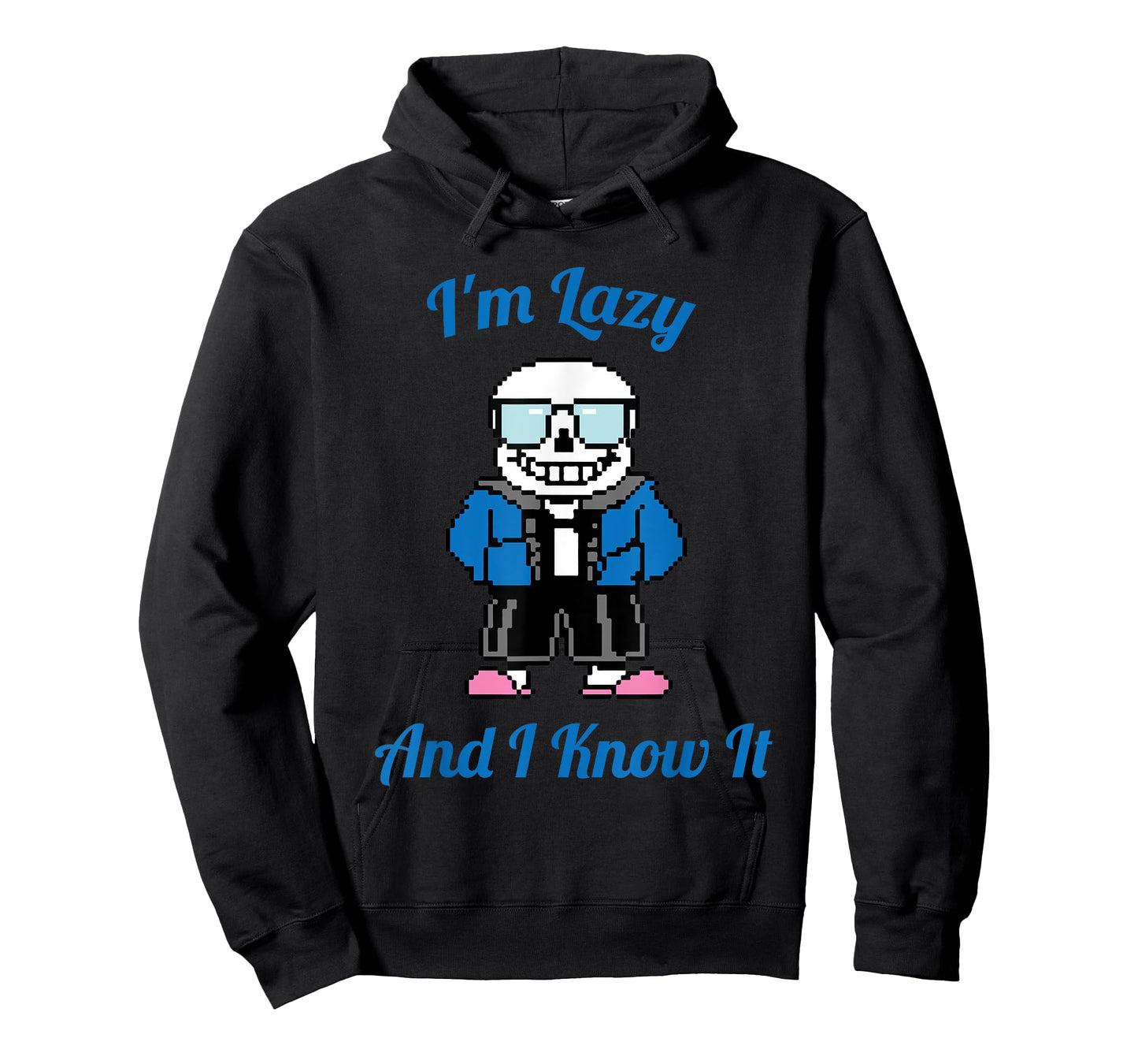 Sans Skeleton Cool Pixel Art I'm Lazy and I Know It T-Shirt