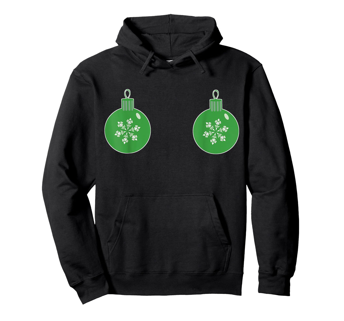 Christmas Ornament Boobs Green| Funny Sexy Holiday Shirt