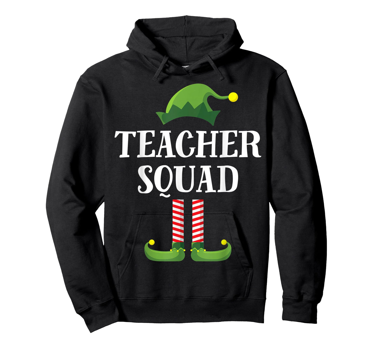 Teacher Squad Elf Matching Group Christmas School Party T-Shirt