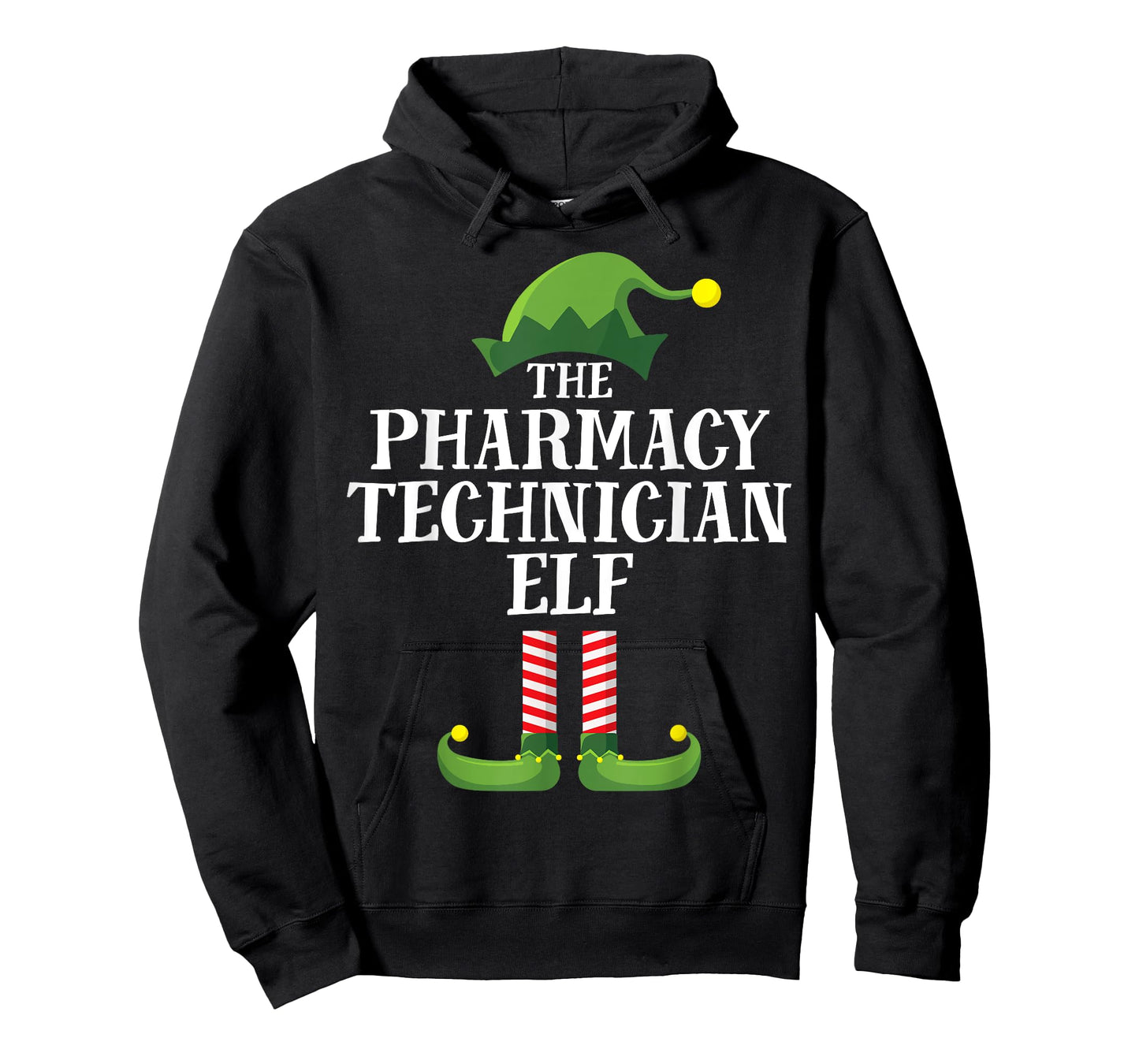 Pharmacy Tech Elf Matching Family Group Christmas Party PJ T-Shirt