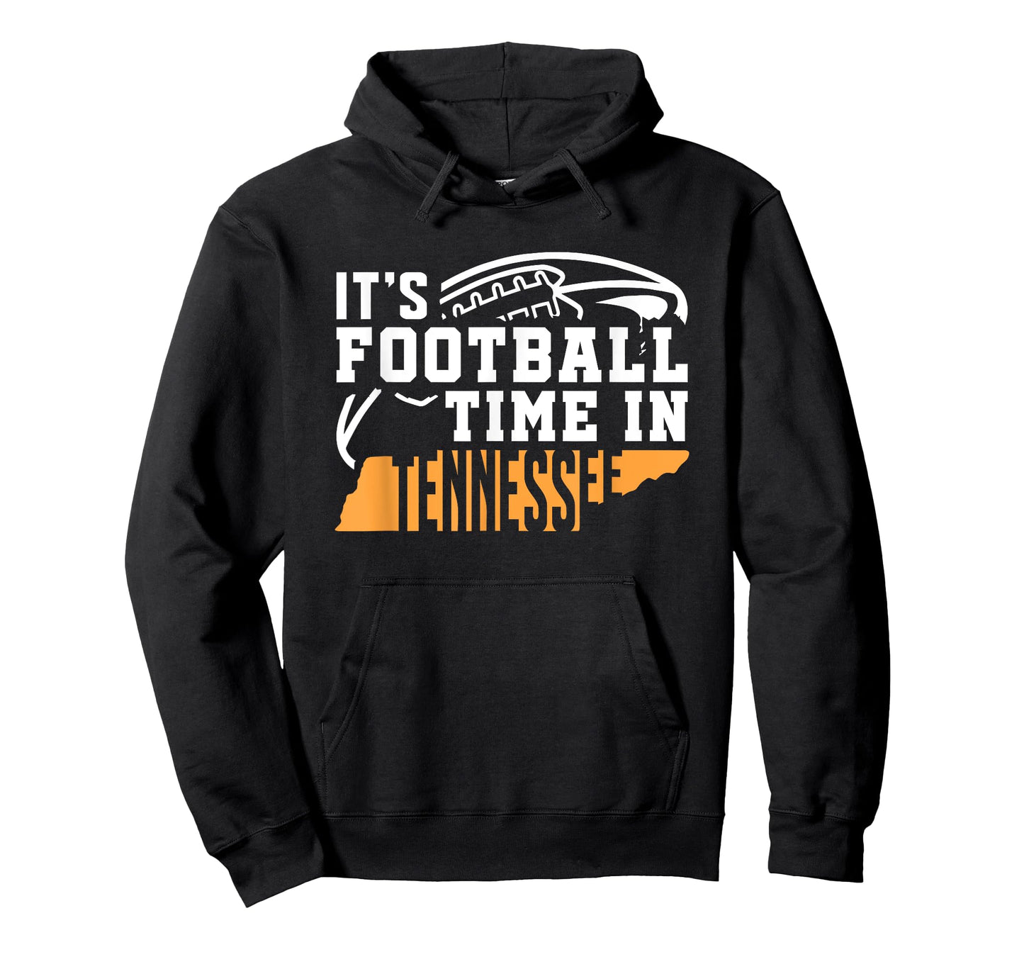 It's Football Time In Tennessee Orange and White T-Shirt