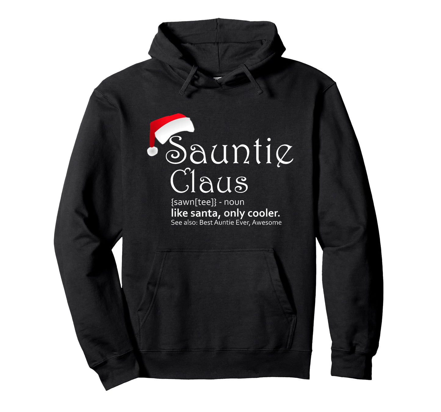 Womens Sauntie Claus - Auntie Christmas Shirt