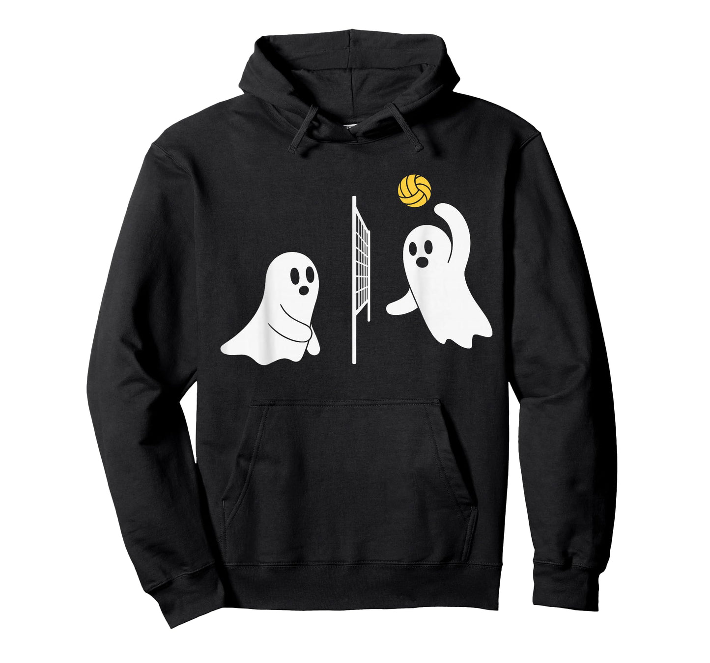 Cute Ghosts Playing Volleyball Lovers Spooky Halloween T-Shirt