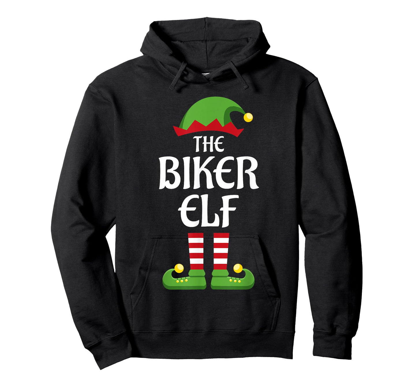 Biker Elf Family Matching Group Christmas Motorcycle T-Shirt