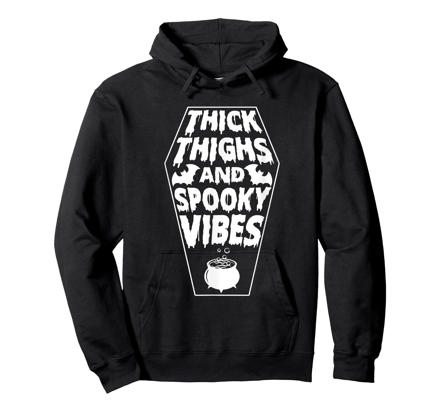 Thick Thighs and Spooky Vibes - Halloween Spooky T-Shirt