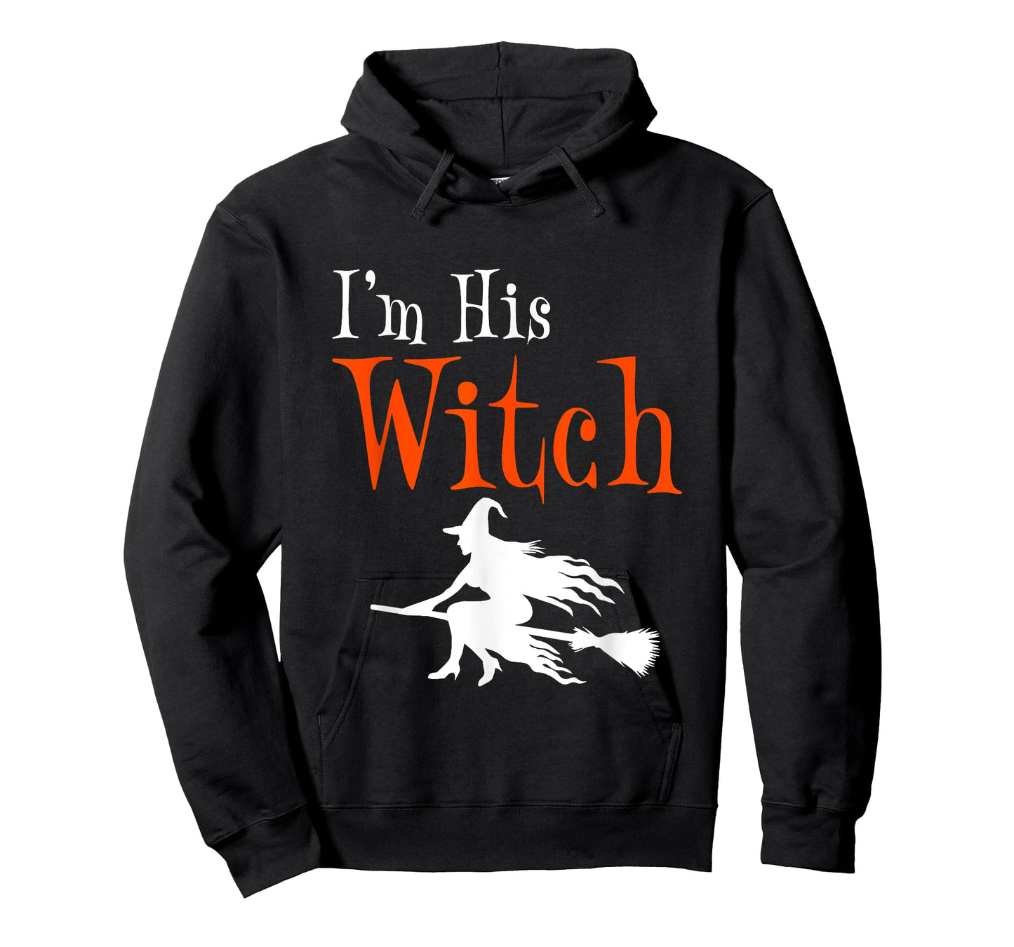 I'm His Witch Funny Matching Couple Halloween Costume T-Shirt