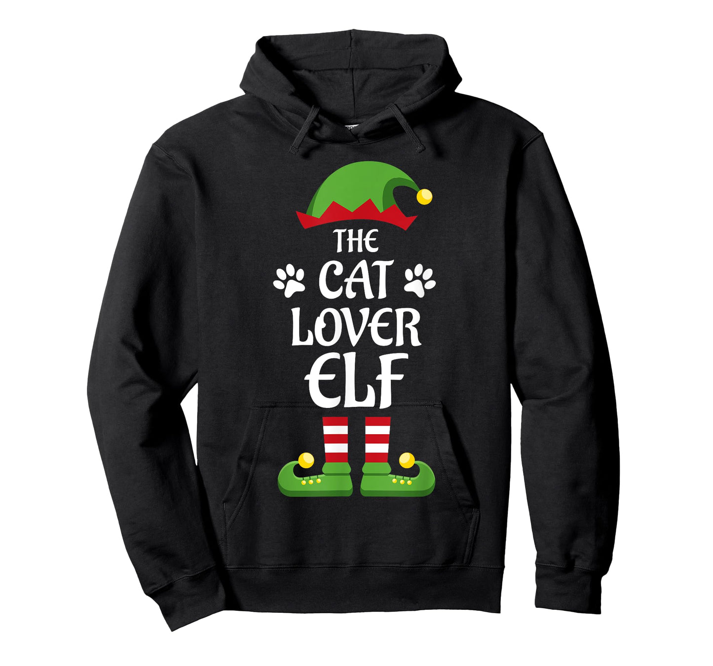 Cat Lover Elf Family Matching Group Christmas T-Shirt