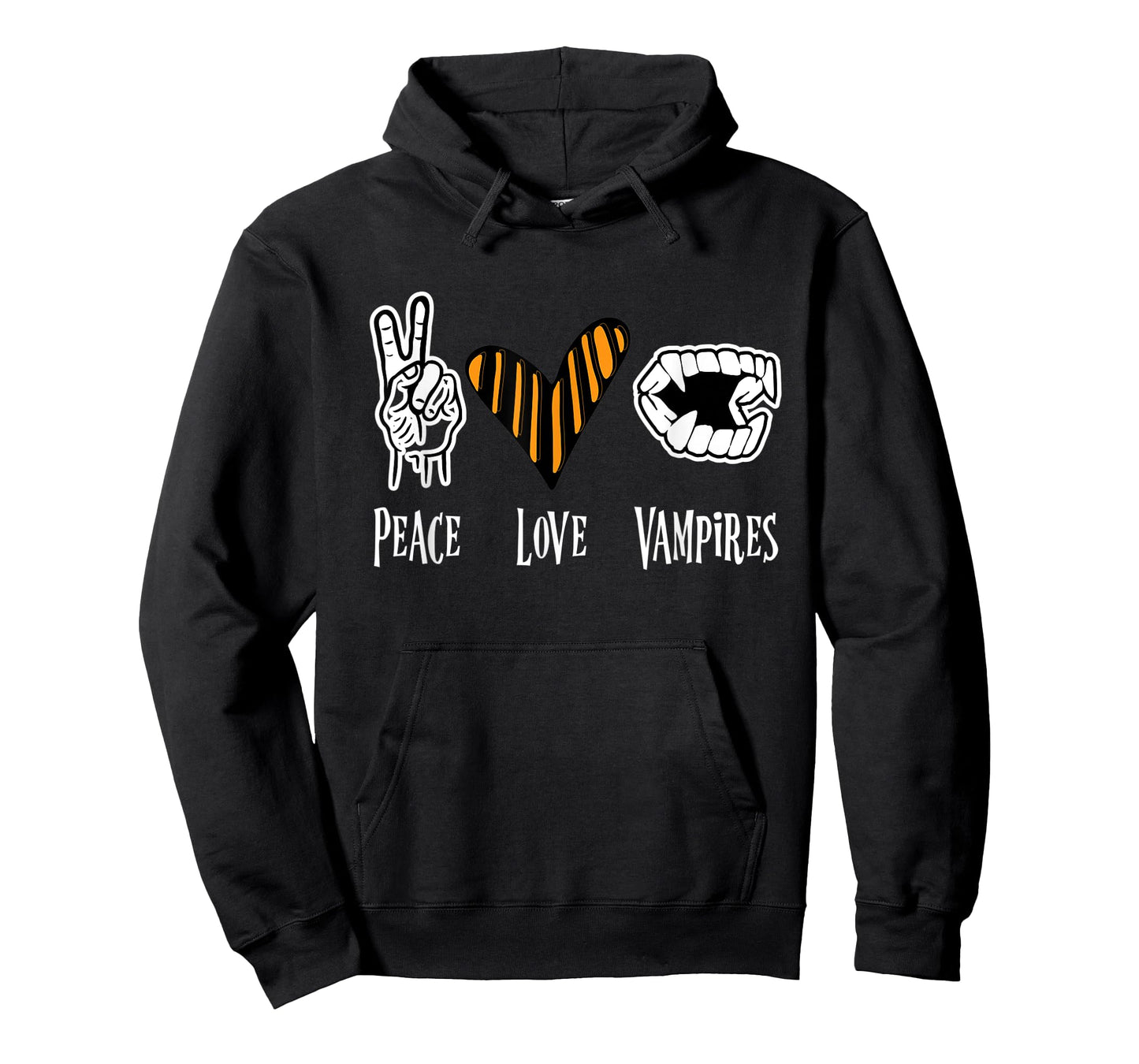 Halloween Vampire Outfit Men Women Kids Peace Love Vampire T-Shirt