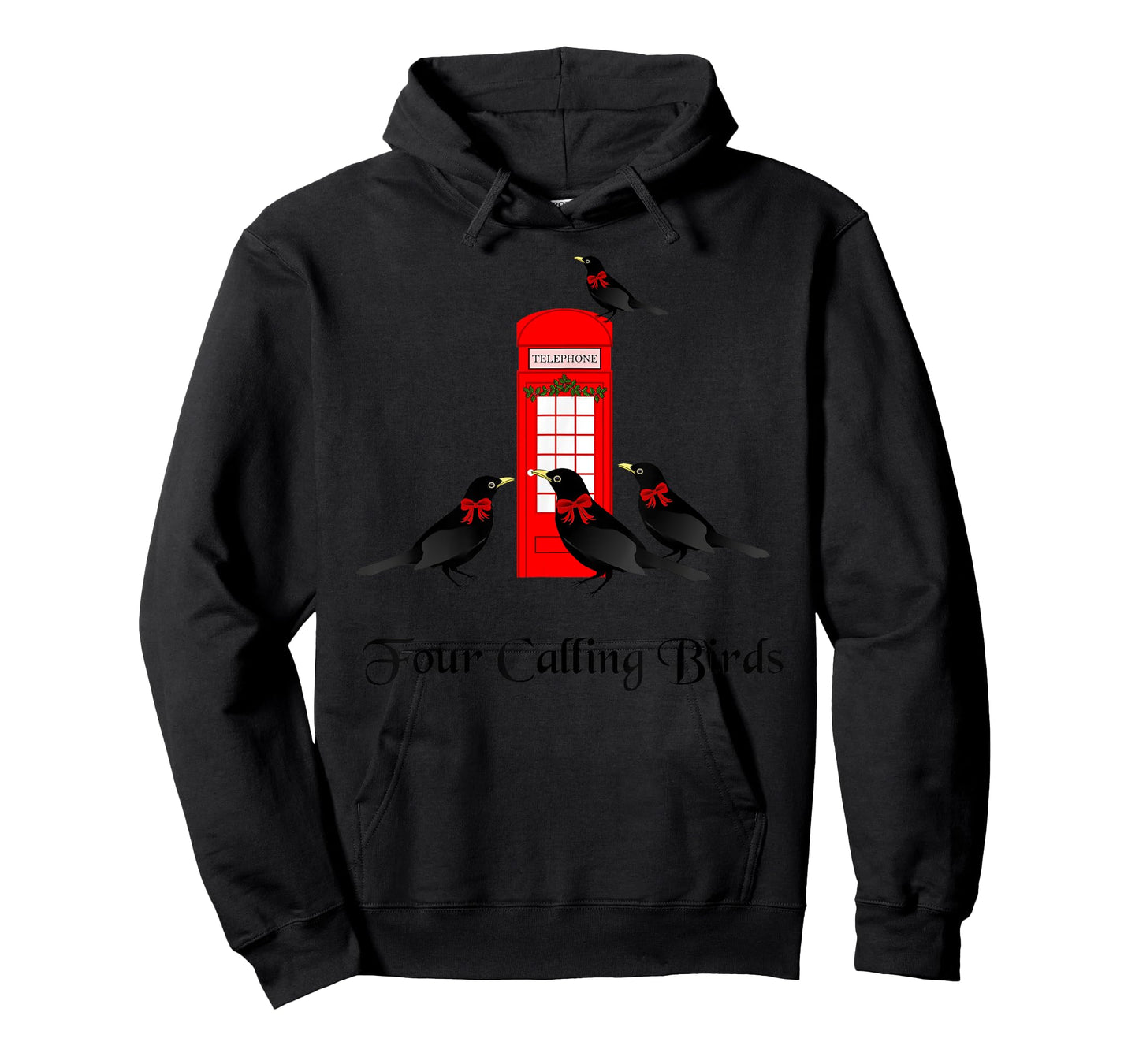 Funny Four Calling Birds Twelve Days of Christmas T-Shirt