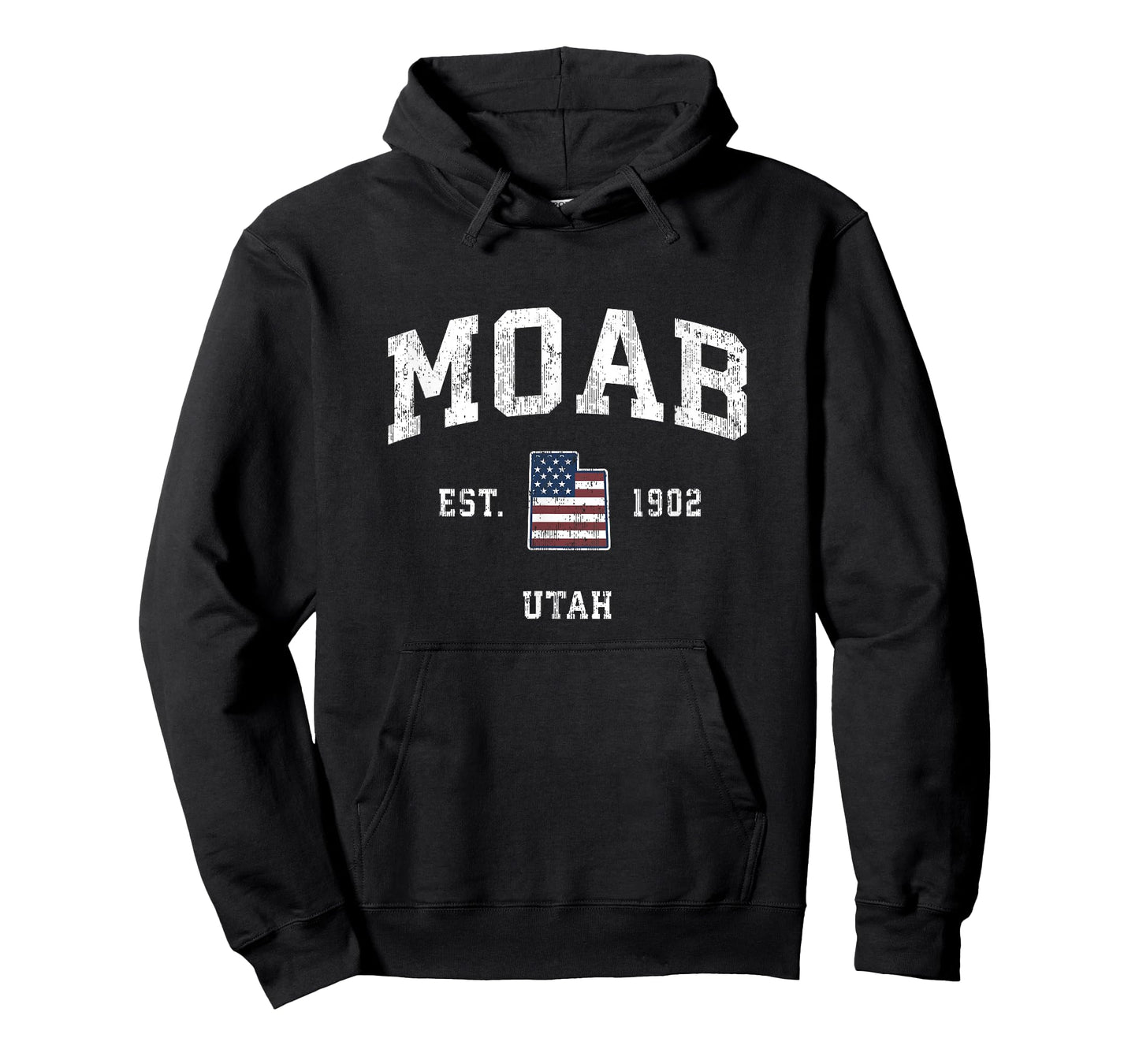 Moab Utah UT Vintage American Flag Sports Design Women Kids Men T-Shirt