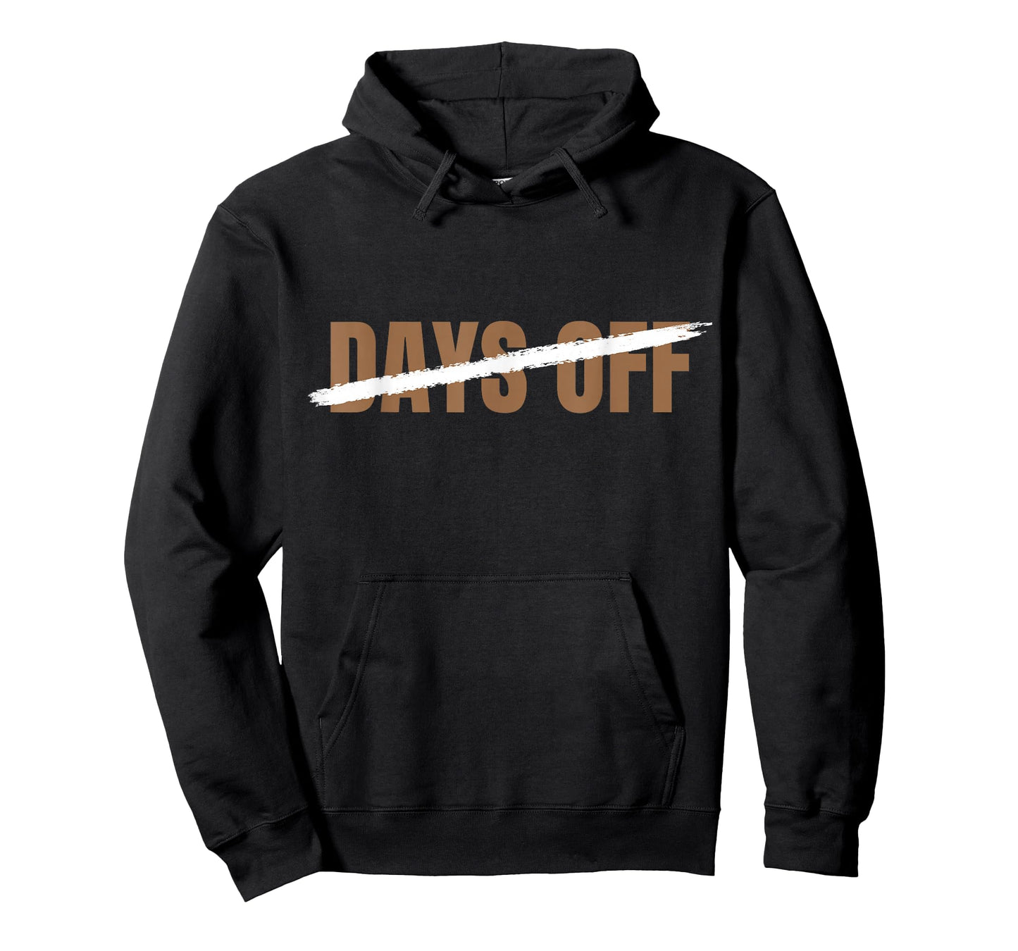 Brown Zero 0 No Days Off Brown Color Graphic T-Shirt
