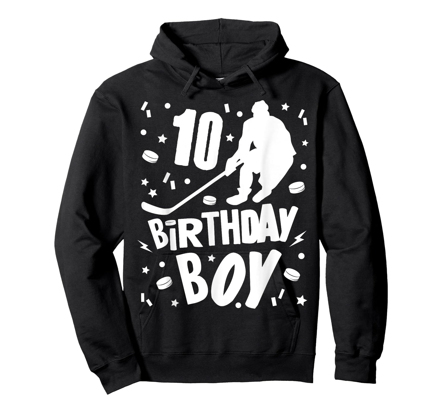10th Birthday Boy Ice Hockey Kids 10 Years Old Party Gift T-Shirt