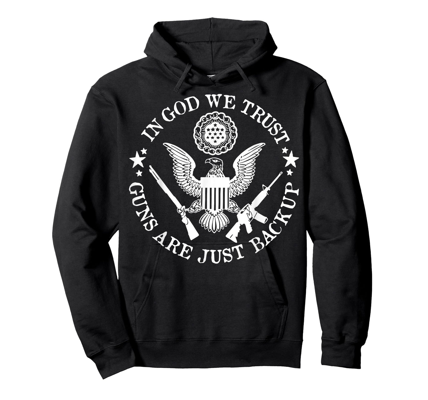 In God We Trust Guns Are Just Back Up Vintage T-Shirt