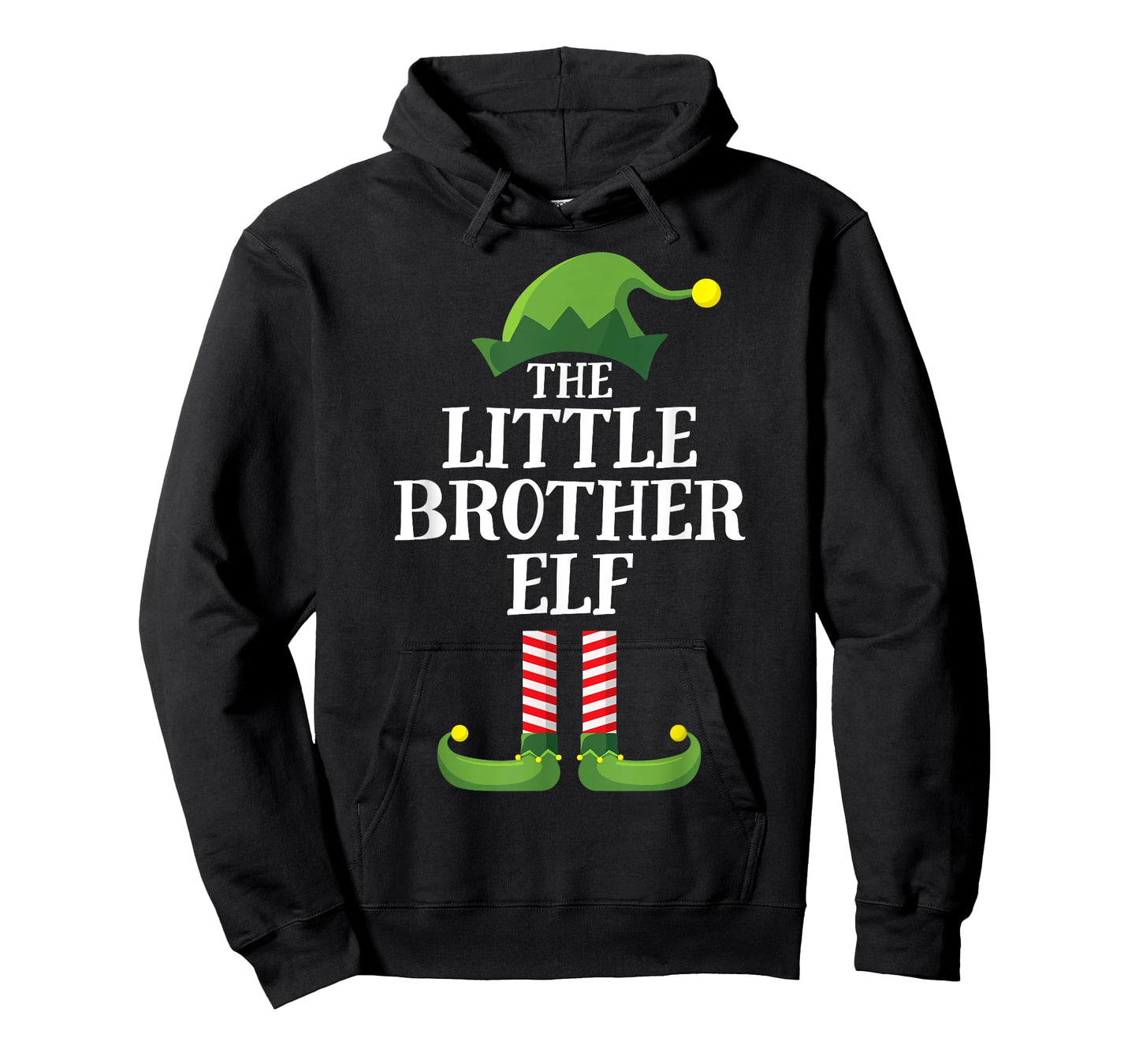 Little Brother Elf Matching Family Group Christmas Boys T-Shirt