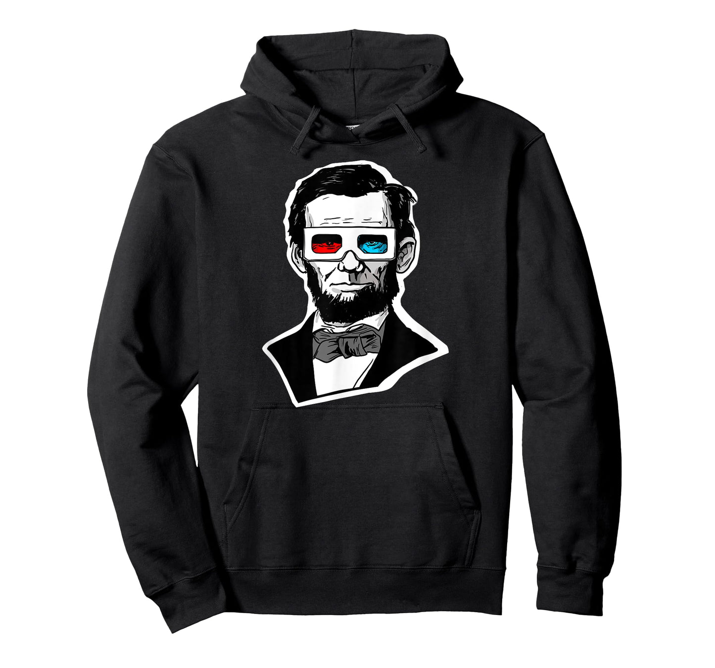 Abraham Lincoln 3D Glasses fun Abe Lincoln Funny 3D Glasses T-Shirt