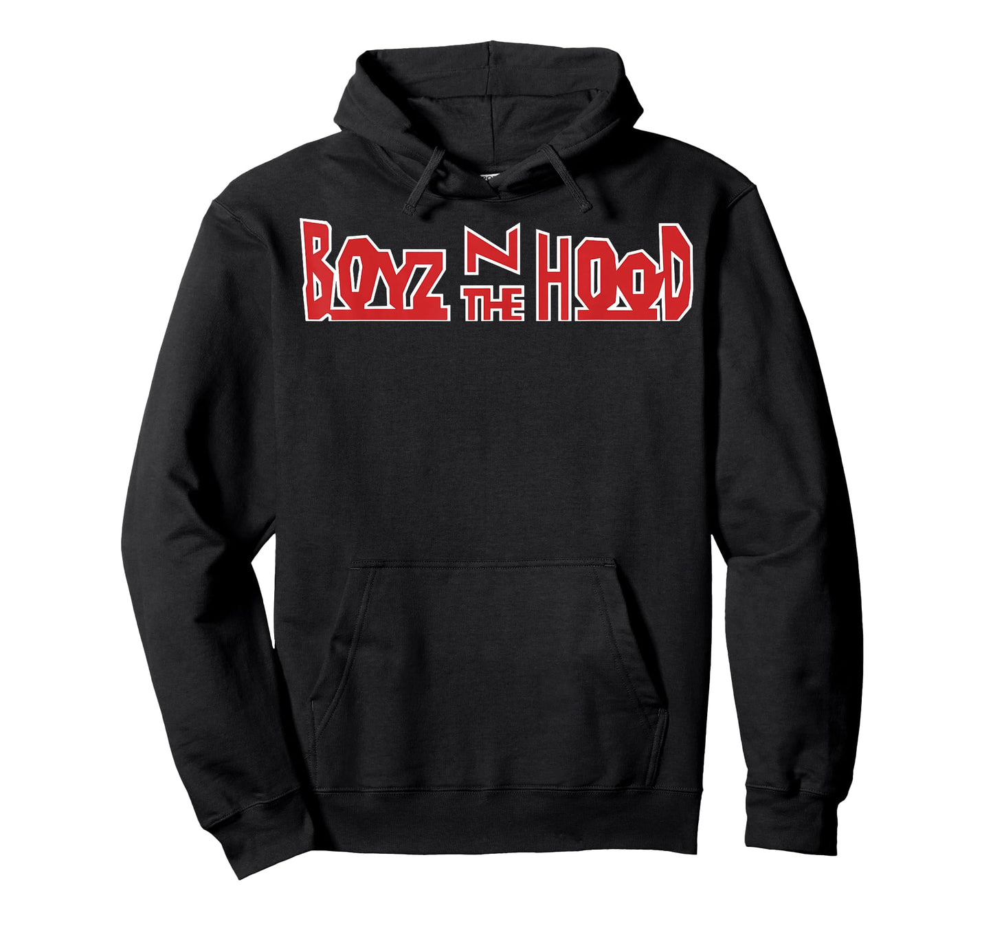 Boyz N The Hood Red Movie Logo White Outline T-Shirt Small