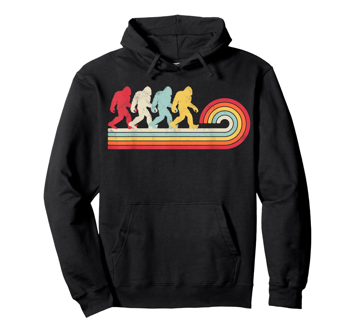 Bigfoot Retro Vintage 70s 80s Sasquatch Lovers Men Women T-Shirt
