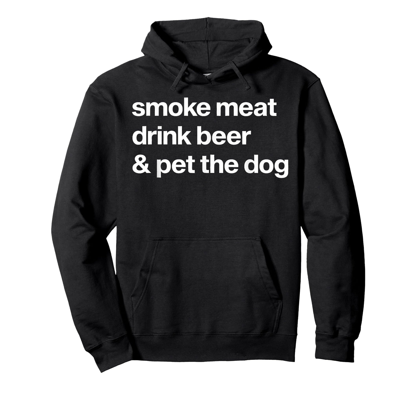 Smoke Meat Drink Beer An Pet The Dog BBQ Barbeque Beer Lover T-Shirt