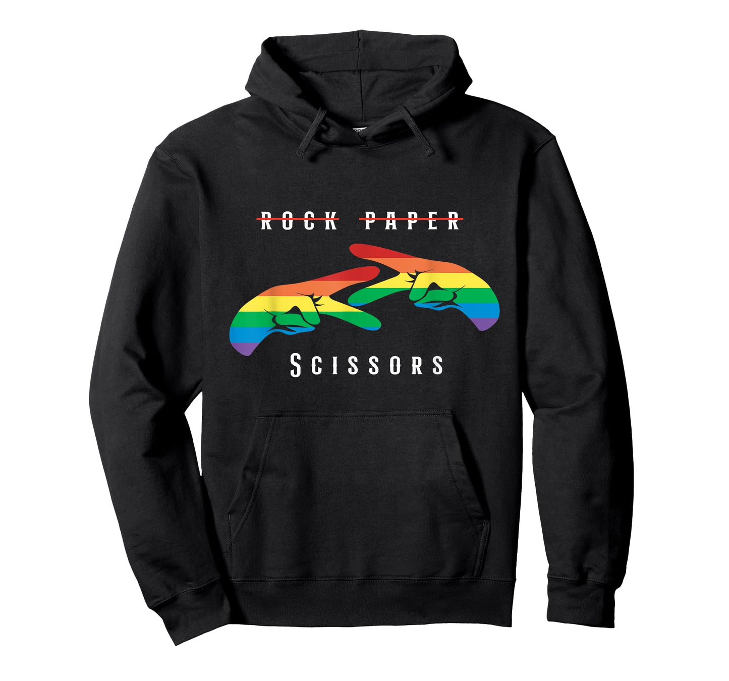 Rock Paper Scissors Funny Lesbian Pride LGBT T-Shirt