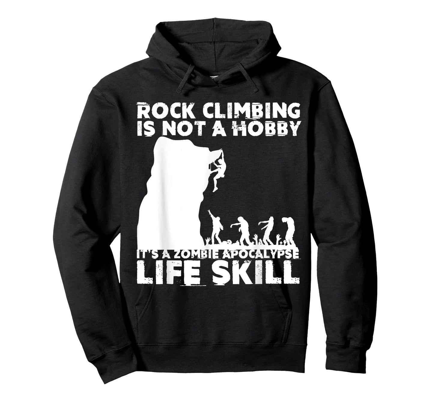 Funny Rock Climber Gift For Men Women Cool Zombie Climbing T-Shirt