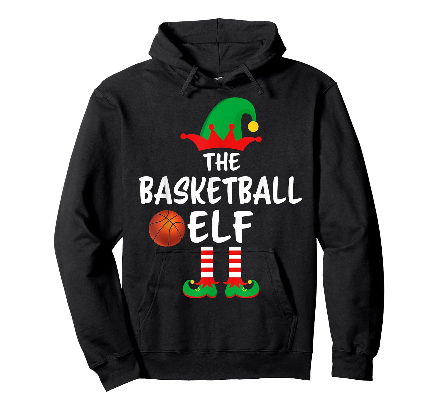 The Basketball Elf Matching Family Christmas T-Shirt