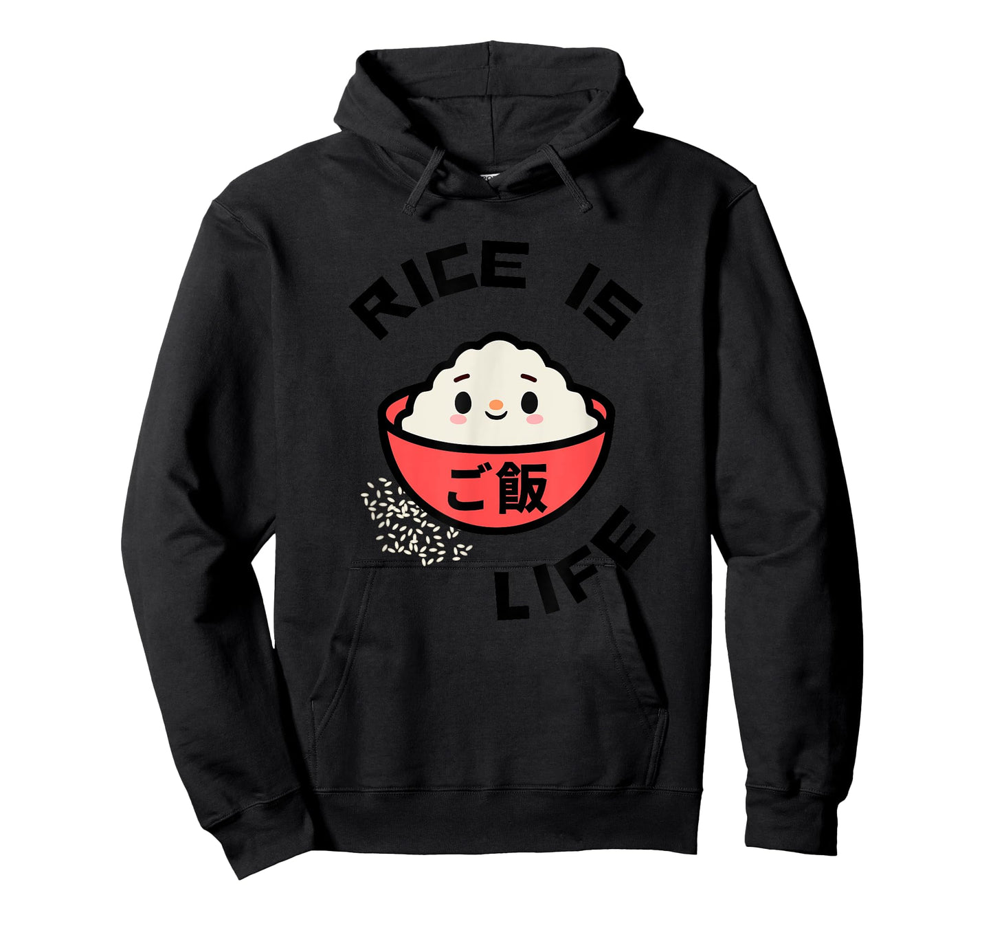 Rice is Life Red Rice Bowl Asian Food Gohan Rice T-Shirt