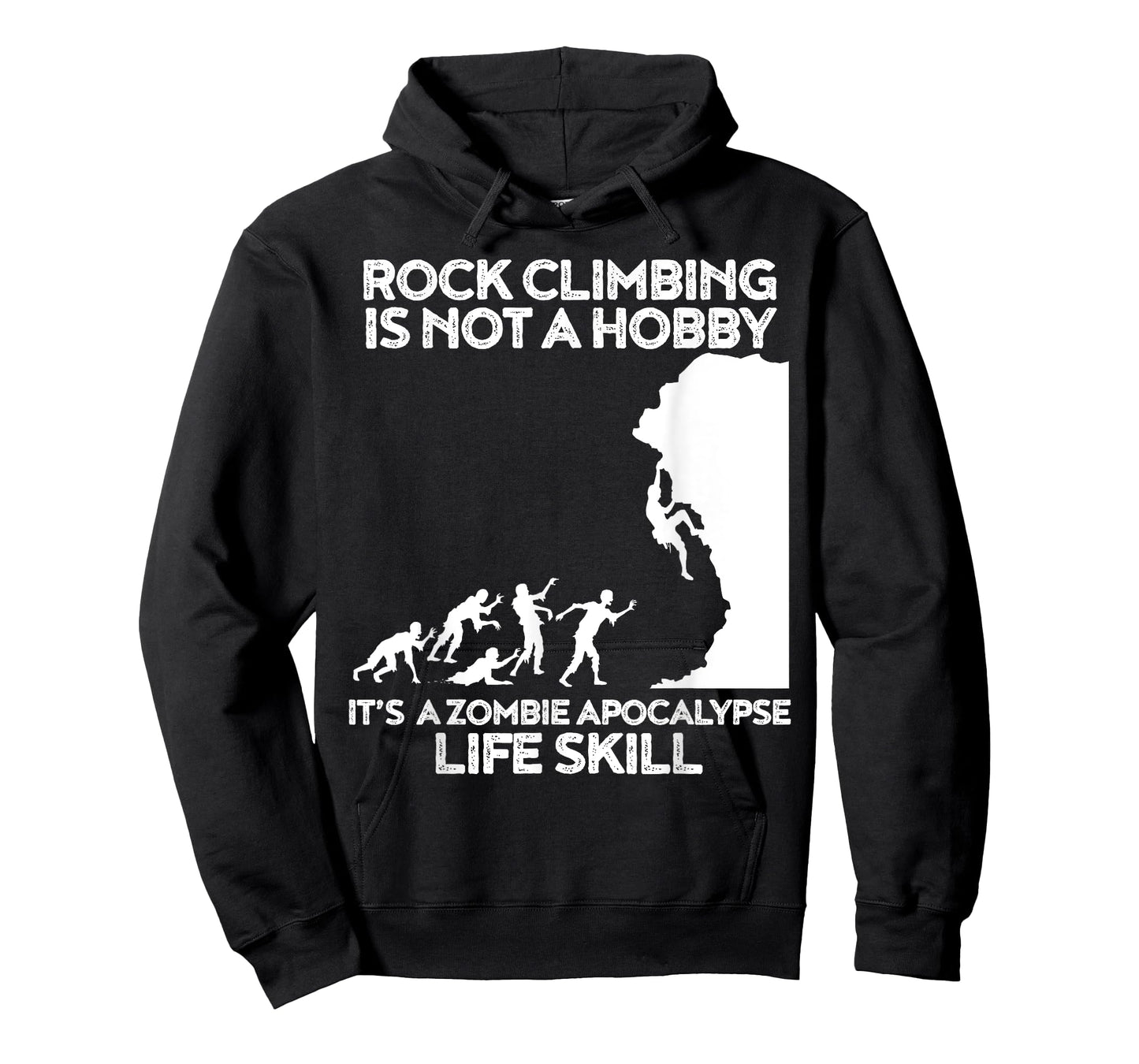 Funny Climbing Zombie Escape Rock Climber T-Shirt