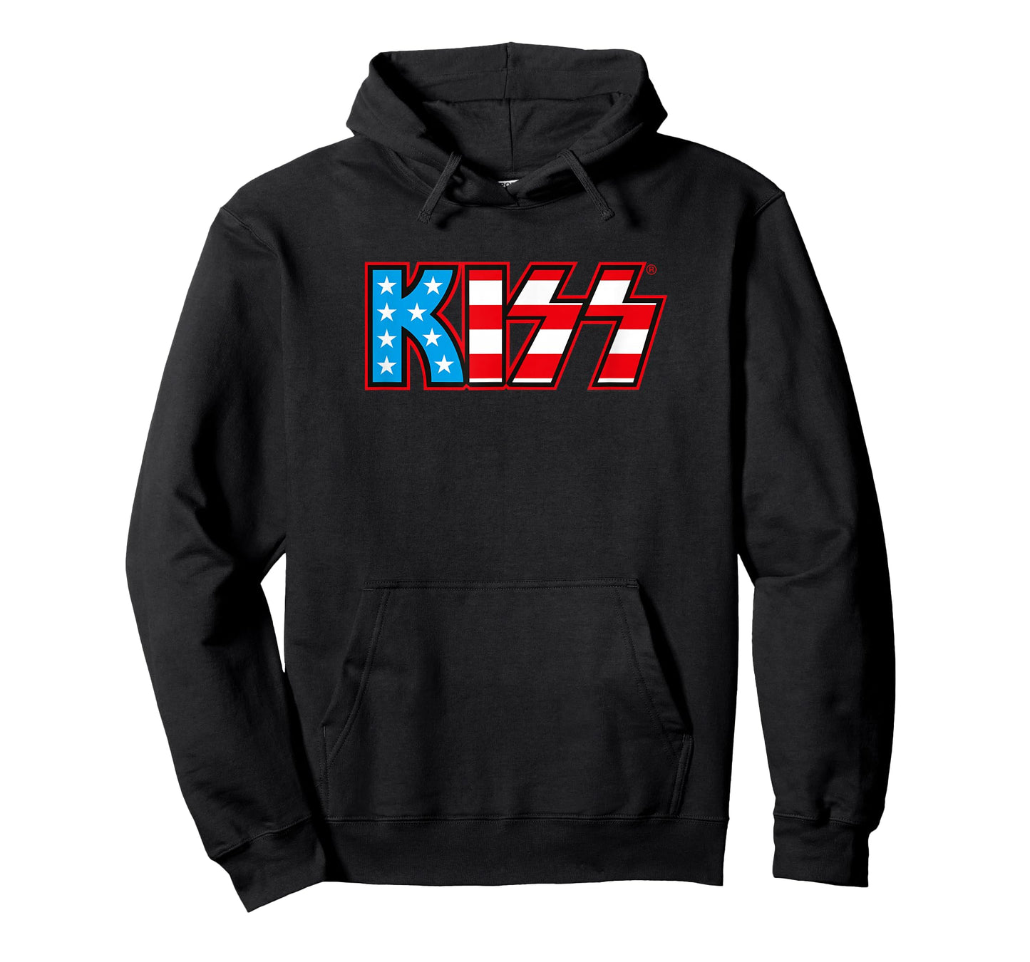 KISS unisex child Classic KISS USA Logo T Shirt, Black, Small US