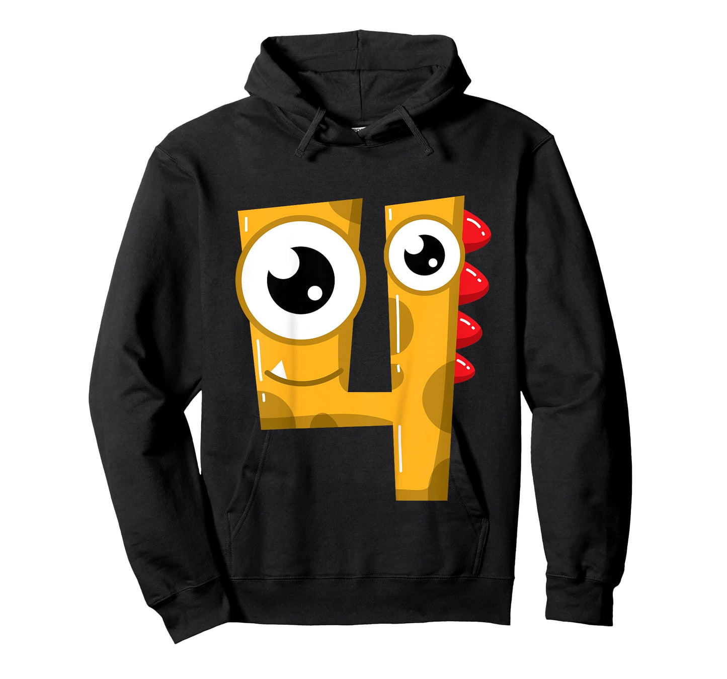 4th Birthday Fun Shirt Gift Funny Little Monster T-Shirt