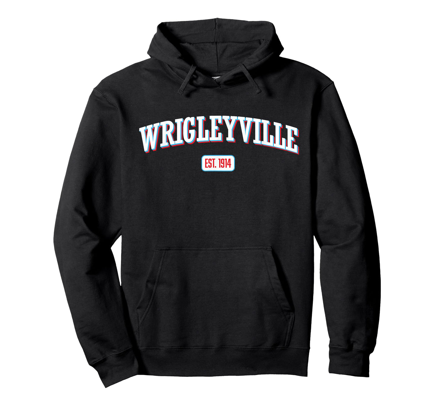 Hometown Heroes - Wrigleyville Est. 1914 T-Shirt - Unisex-Adults, Black, Small, Short Sleeve, Classic Fit, Crew Neck, T-Shirt