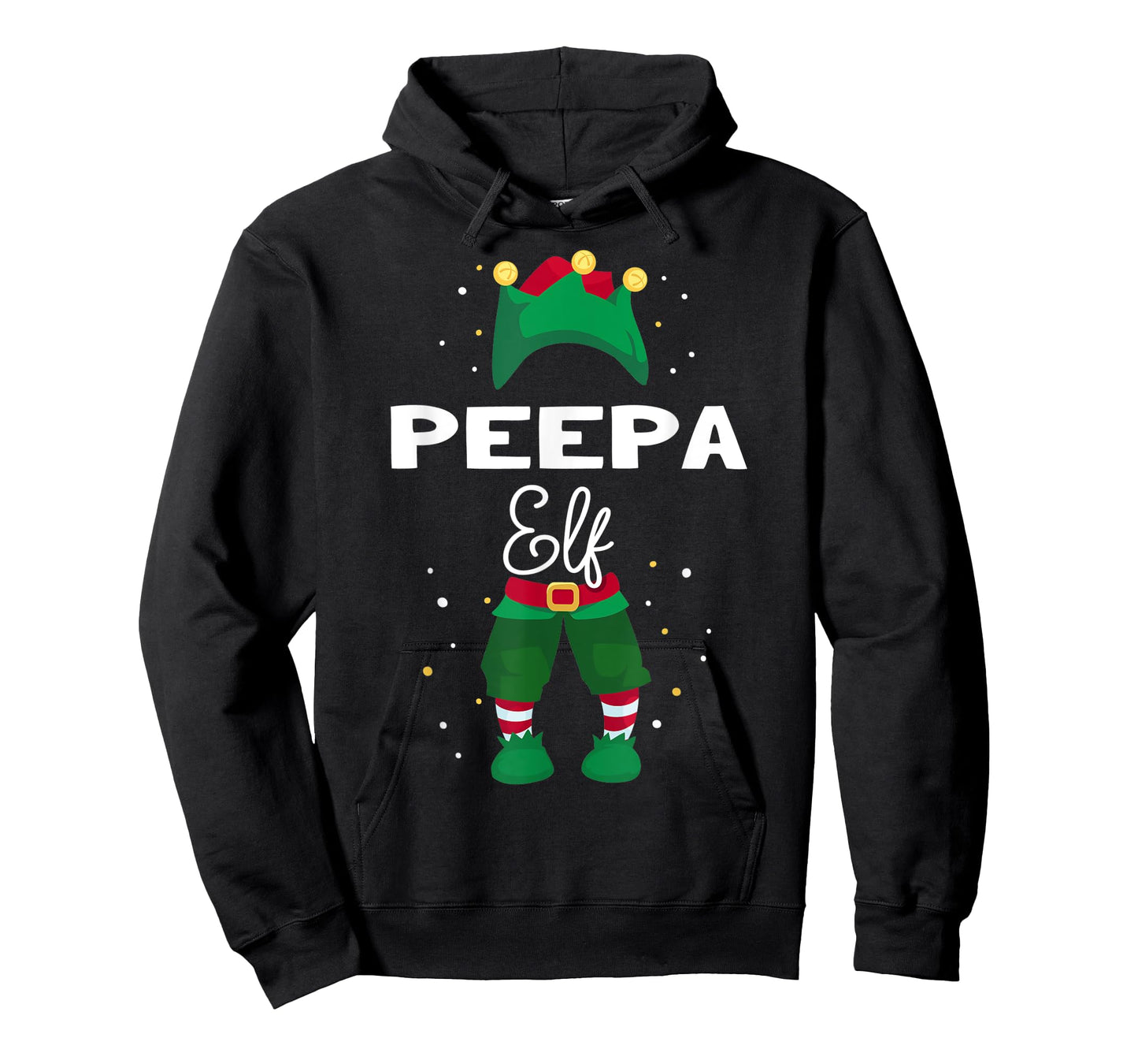 Funny Christmas Tree Lights Ugly Sweater PEEPA Elf T-Shirt