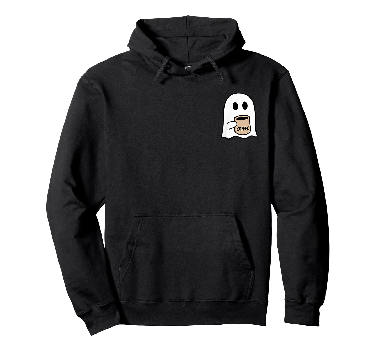 Ghost Drinking Coffee Funny Halloween Costume Coffee Lover T-Shirt