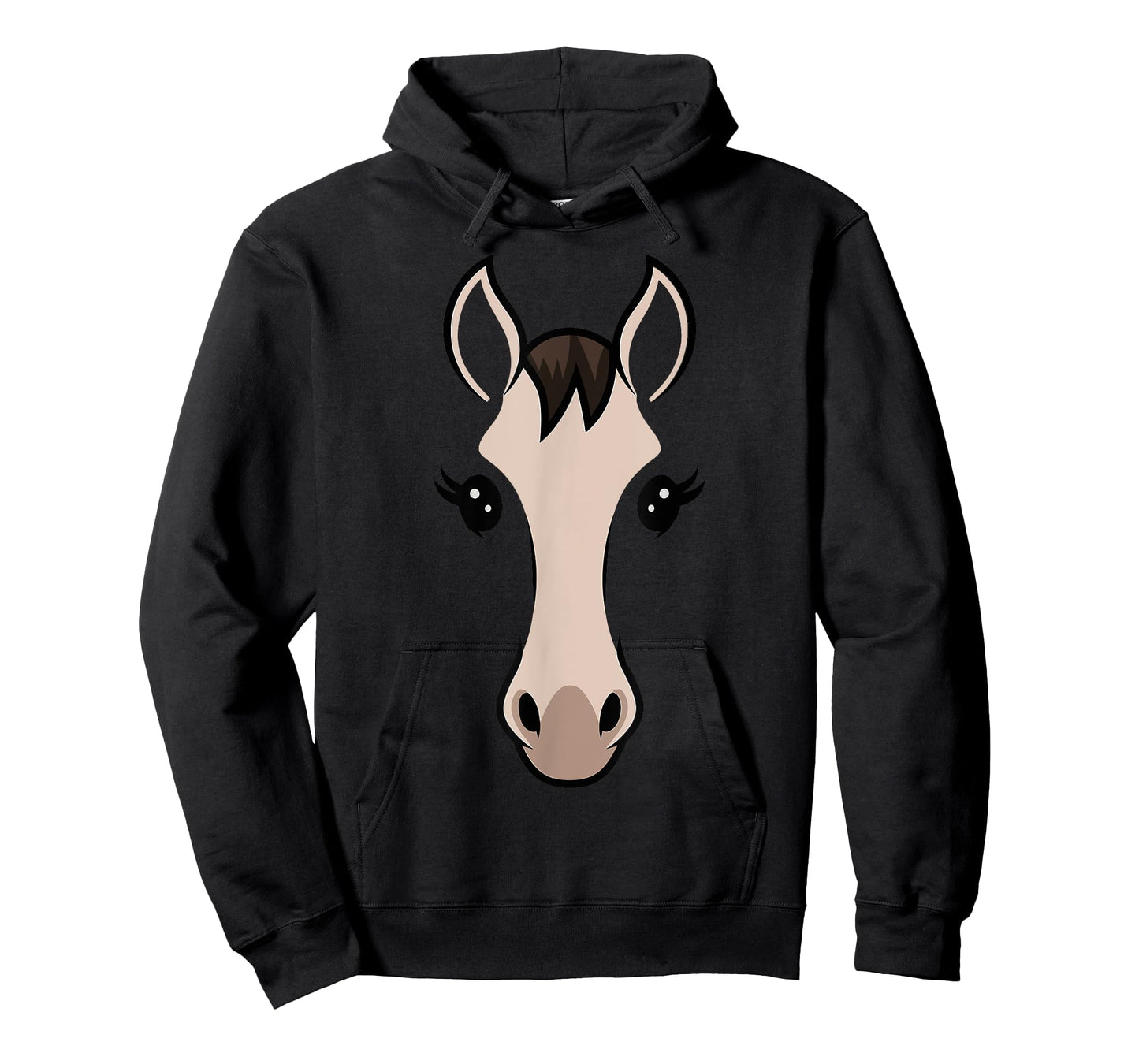 Horse Face Tshirt Costume Kids Women Cute Halloween Themed T-Shirt
