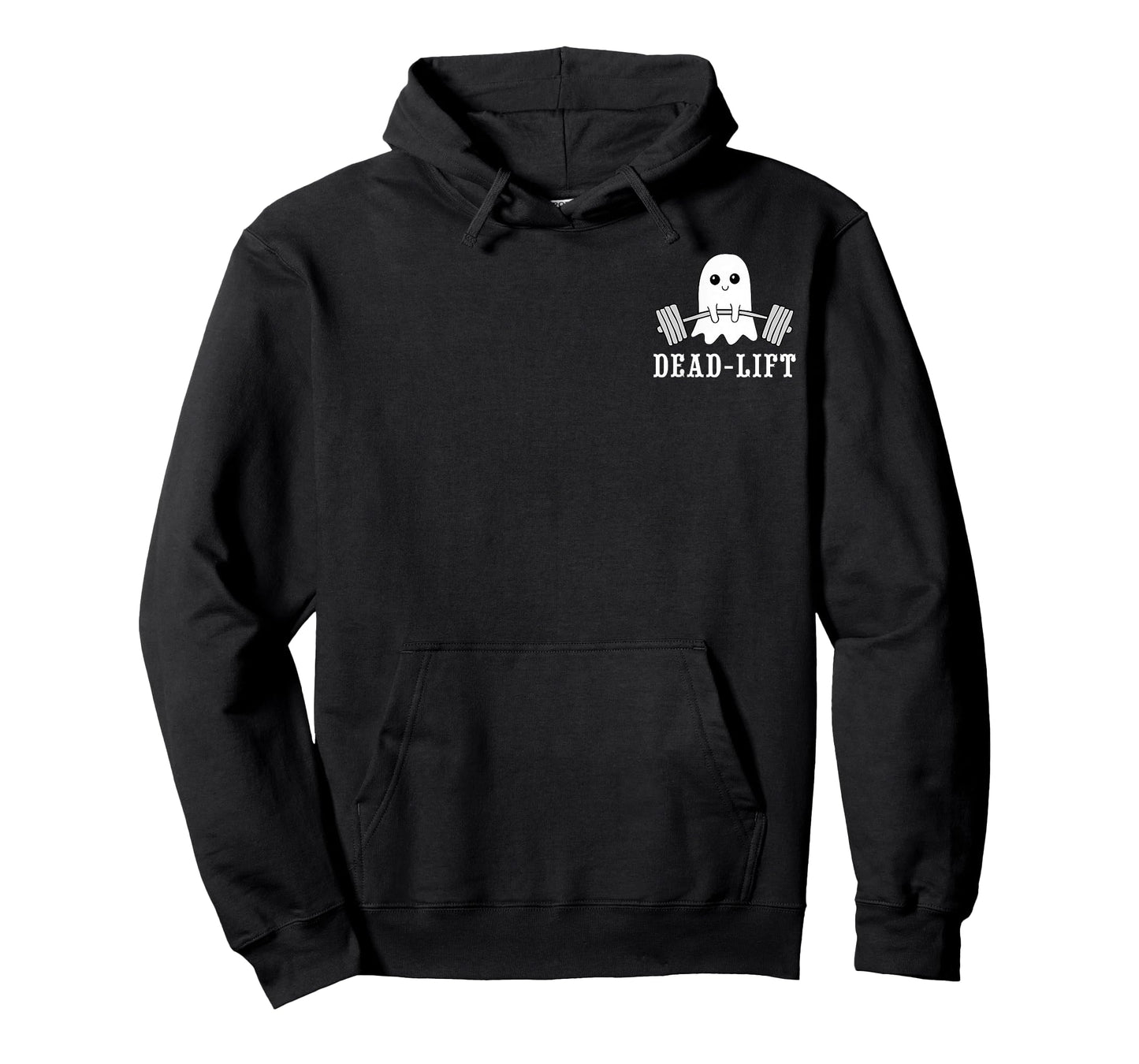 Dead Lift Ghost Gym Halloween Weight Lifting Workout Pocket T-Shirt