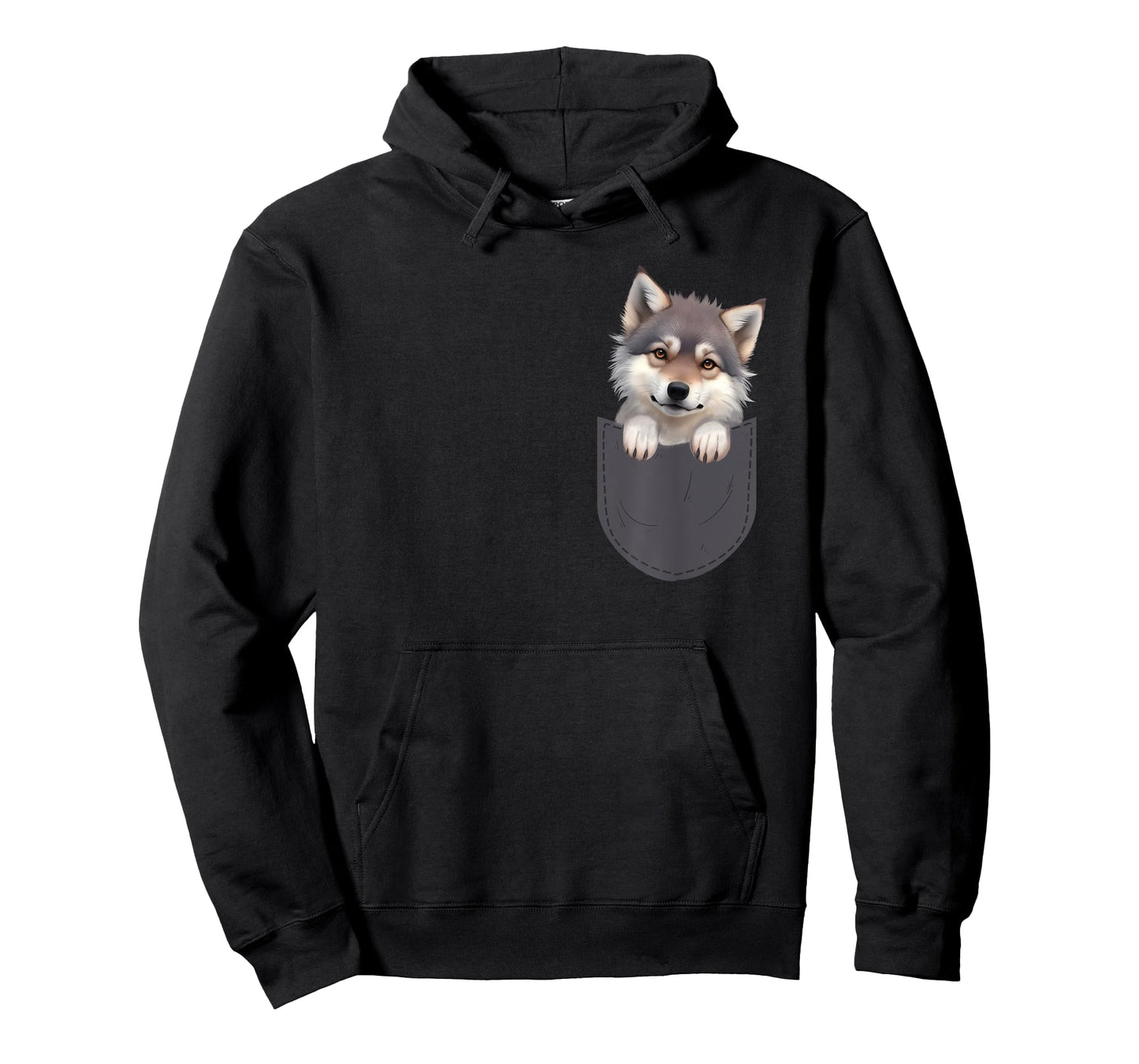 Wolf In Pocket - Wildlife Animal Lover T-Shirt