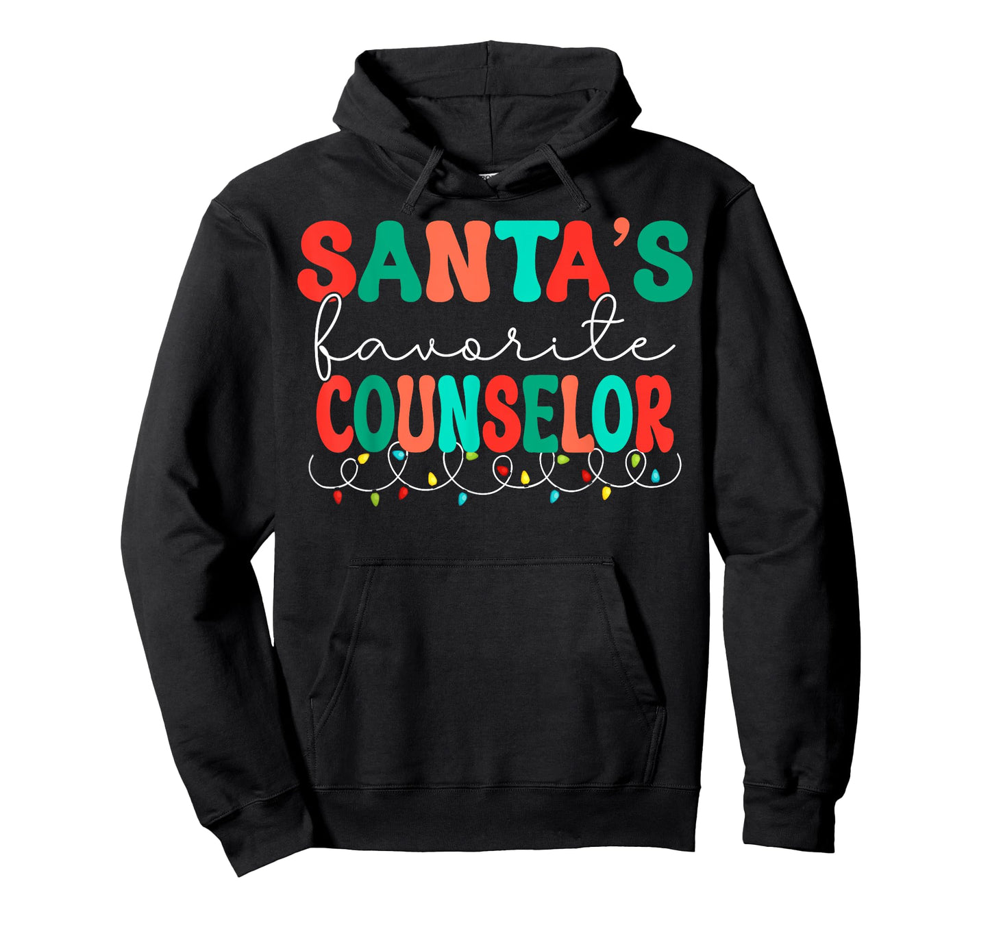 Santas Favorite Counselor Retro Christmas School Counselor T-Shirt