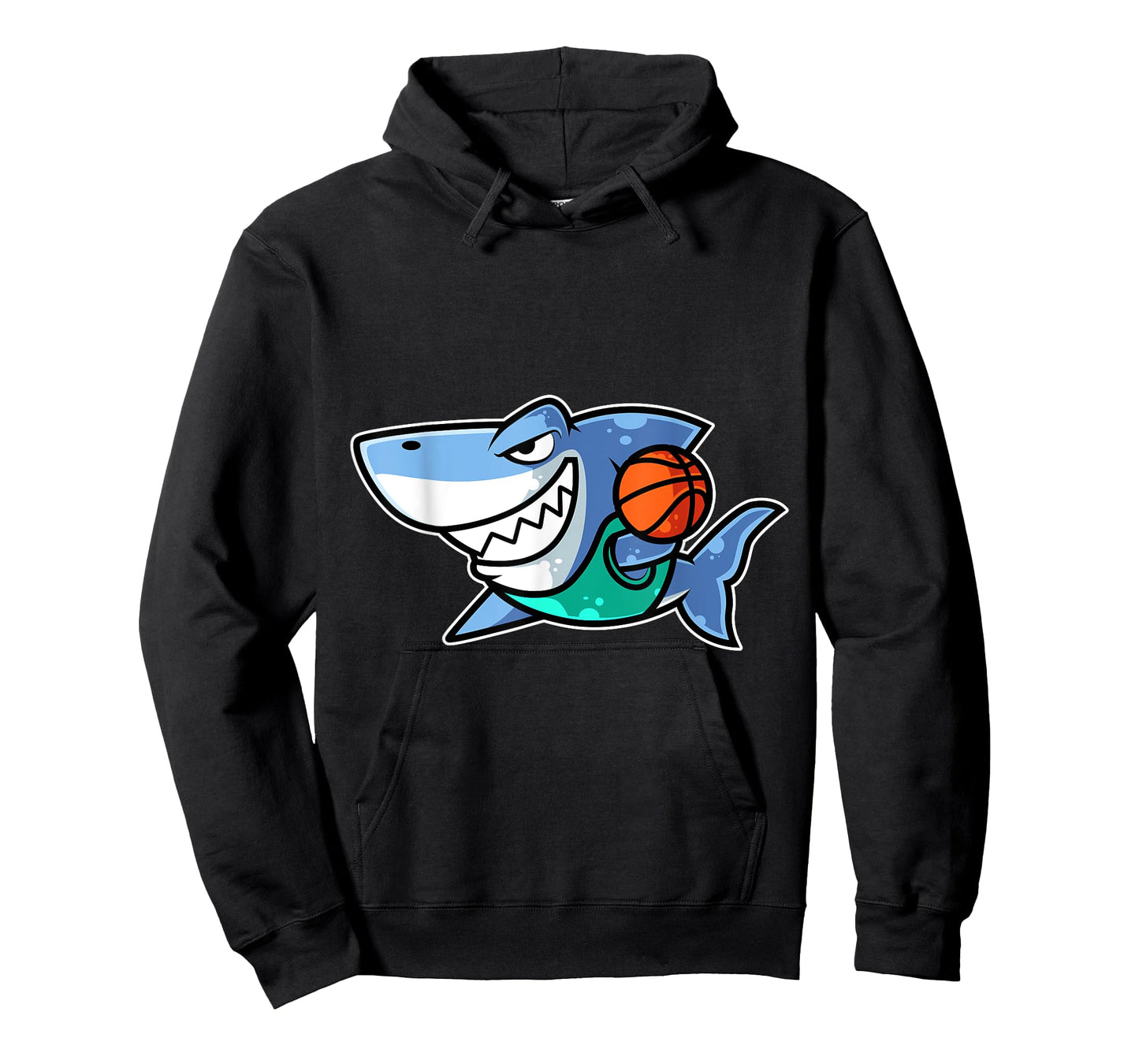 Shark Basketball Game Day Funny Team Sports B-ball T-Shirt