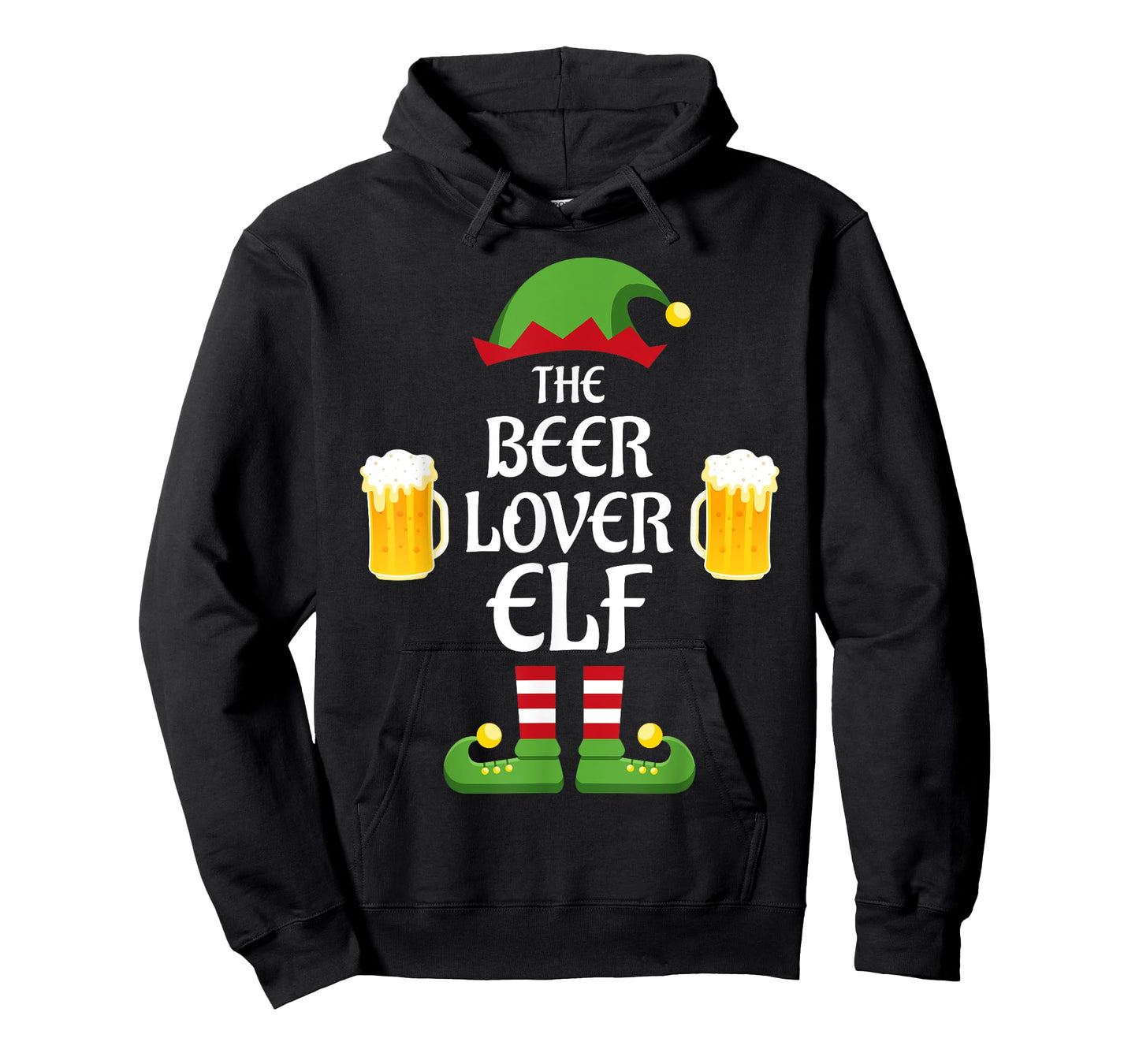 Beer Lover Elf Family Matching Group Christmas T-Shirt