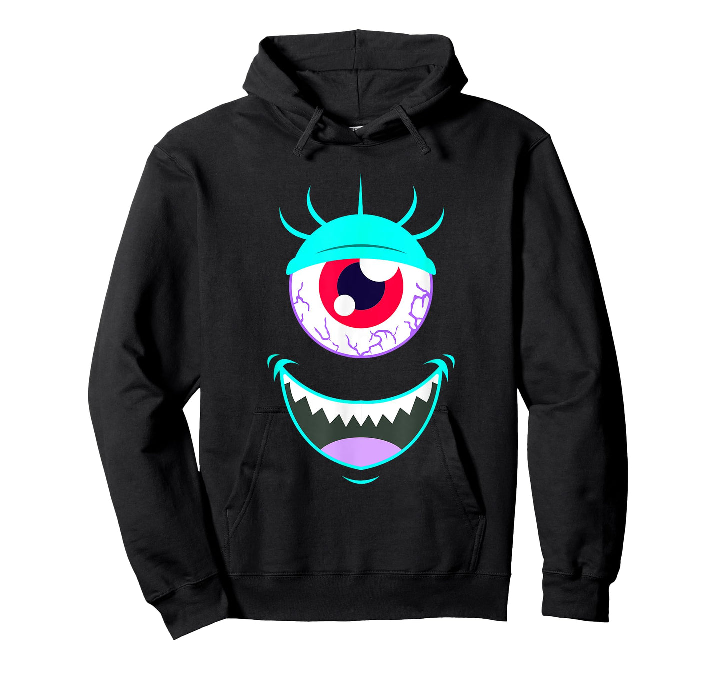 Funny Scary Monster Eyeball Face Halloween T-Shirt