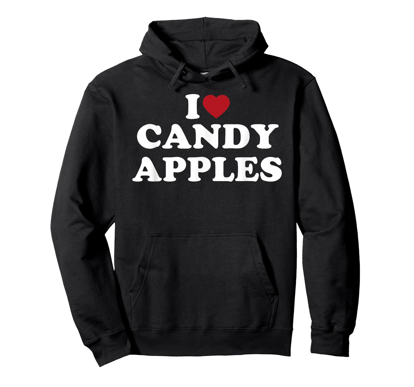 I Love Candy Apples Funny Sweet Dessert Treat Design T-Shirt