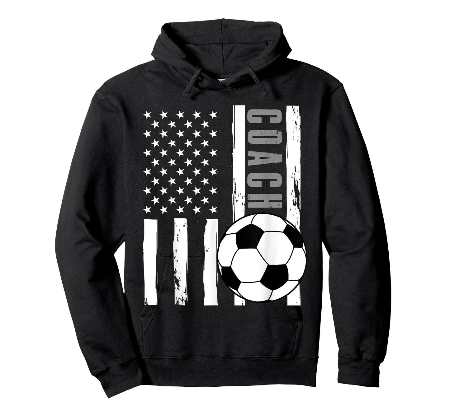 USA Flag Soccer Coach Funny Soccer Trainer American Outfit T-Shirt