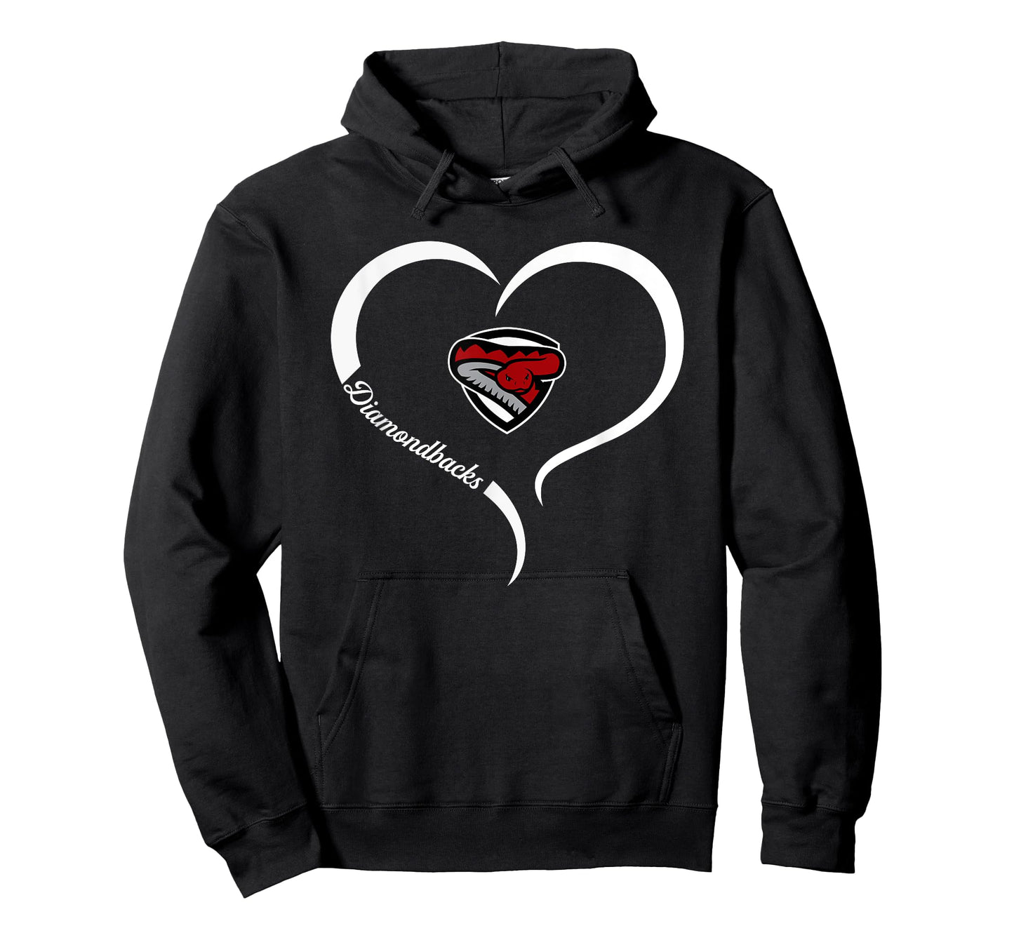 Desert Oasis Diamondbacks Logo Half Heart Slogan HS T-Shirt