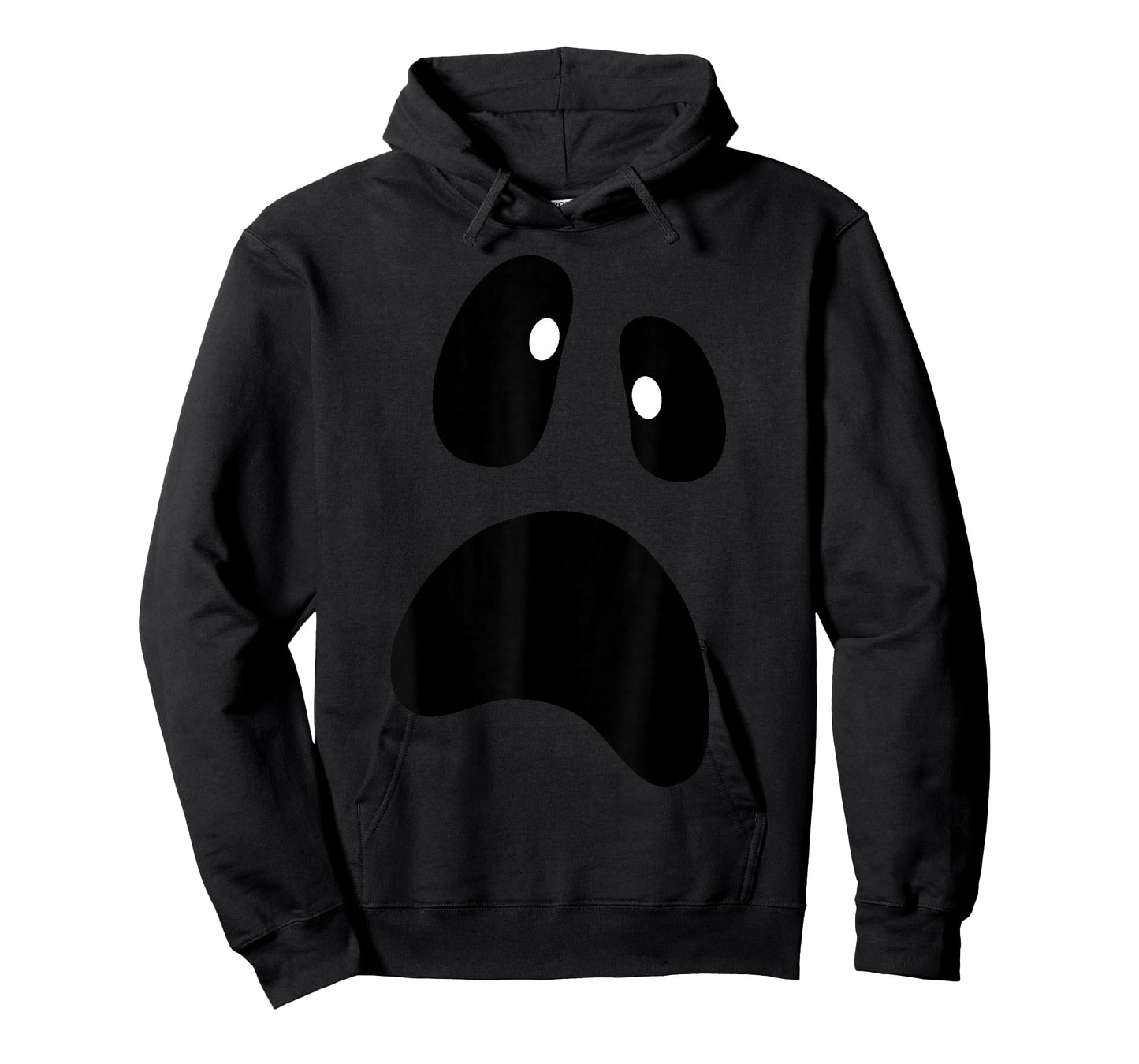Ghost Silly Face Spooky Halloween Ghost Face Easy Costume T-Shirt
