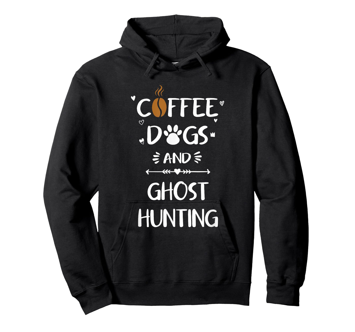 Coffee Dogs and Ghost Hunting Paranormal Ghosts T-Shirt