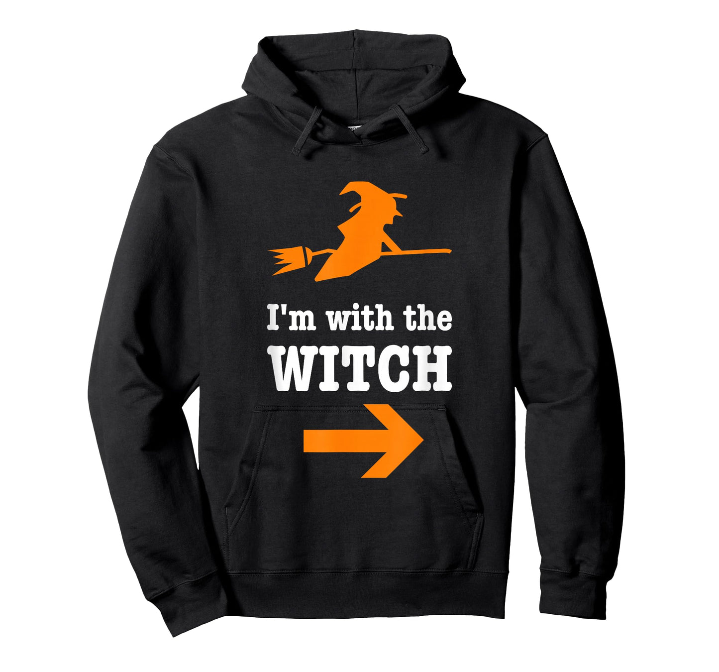 I'm With The Witch Funny Hilarious Couples Halloween Costume T-Shirt